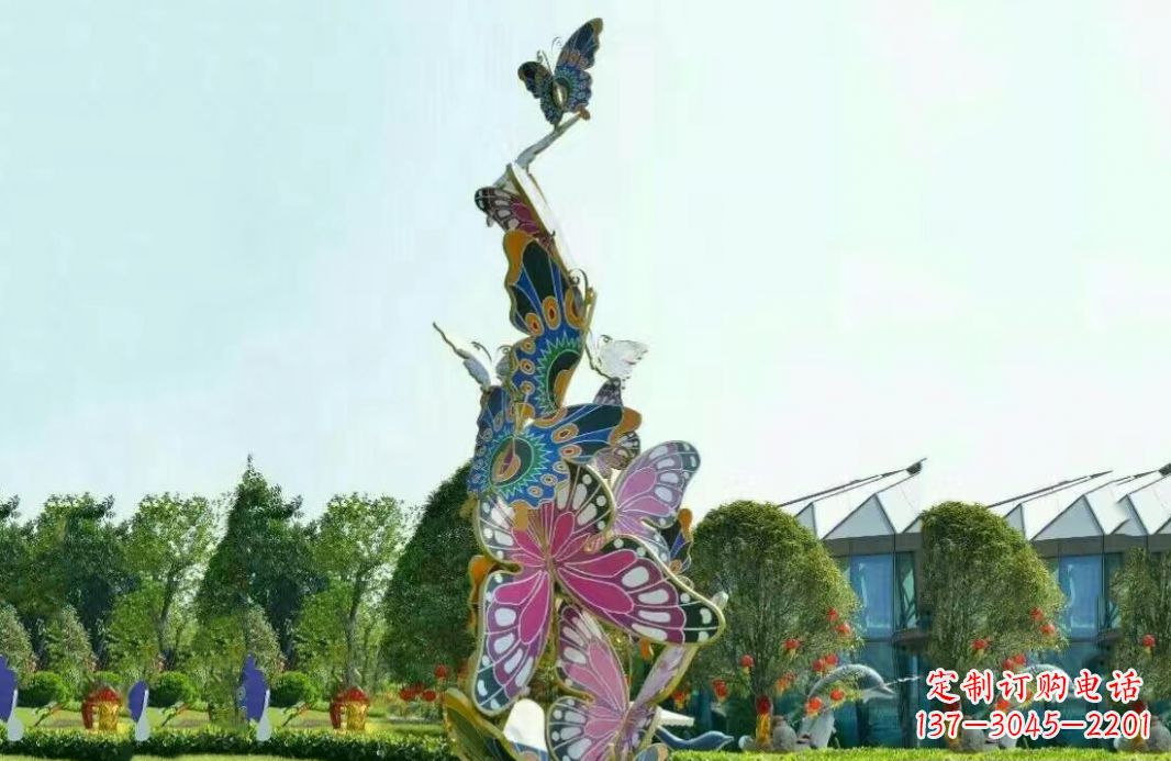 甘肃不锈钢蝴蝶美丽的雕塑之美