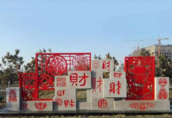 甘肃不锈钢福禄寿雕塑象征着美好生活