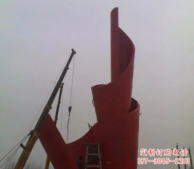 甘肃不锈钢火炬雕塑点燃社会进步的火炬