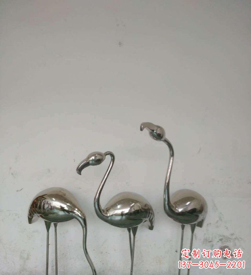 甘肃不锈钢火烈鸟雕塑把自然之美带入公园