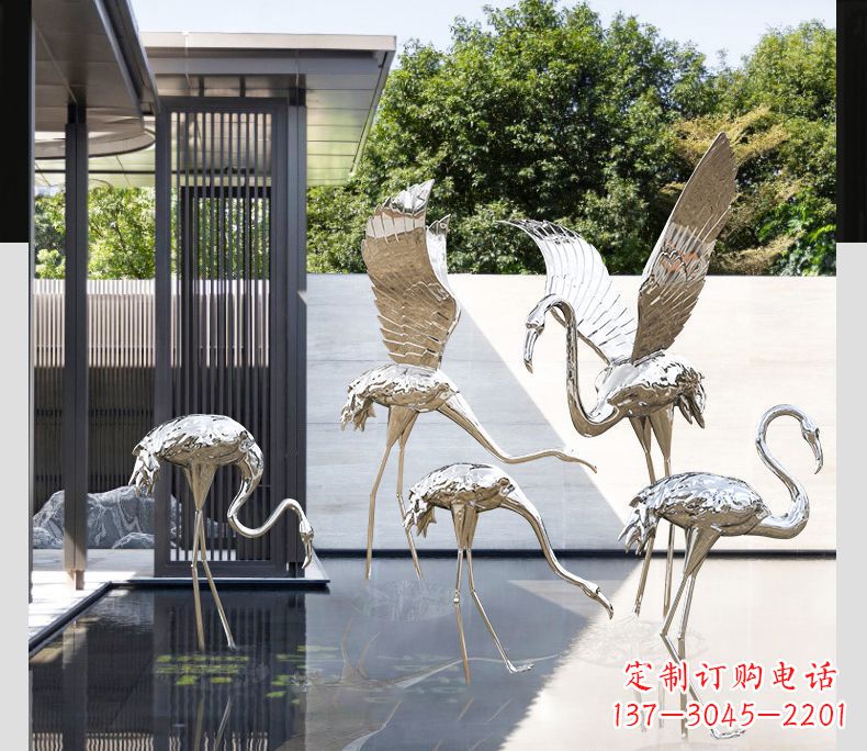 甘肃不锈钢火烈鸟雕塑雕刻艺术的精粹