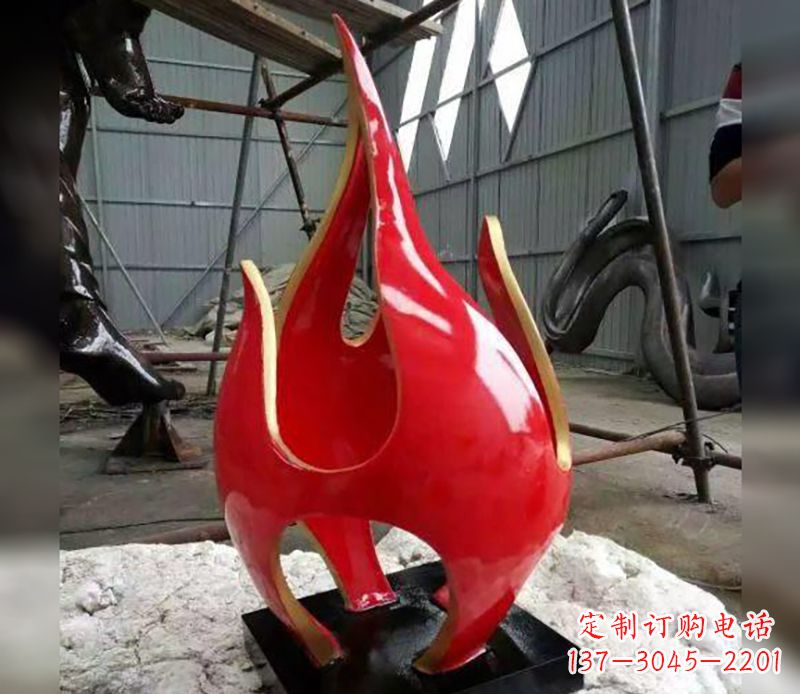甘肃不锈钢火龙果雕塑传承传统文化的艺术品