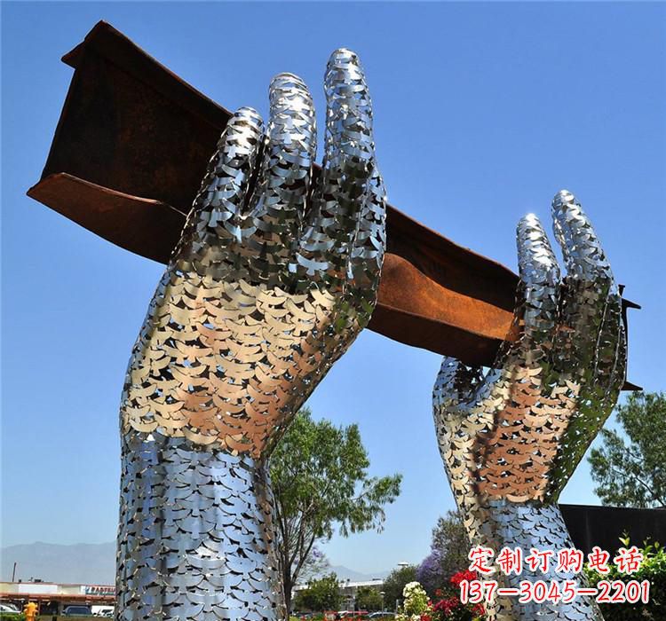 甘肃不锈钢拱门雕塑精美绝伦