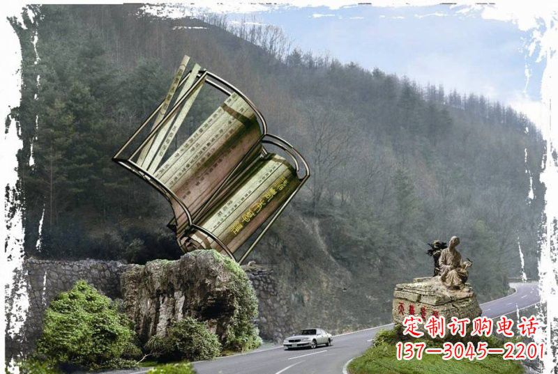甘肃神农本草经竹简雕塑——传承中华文化精髓