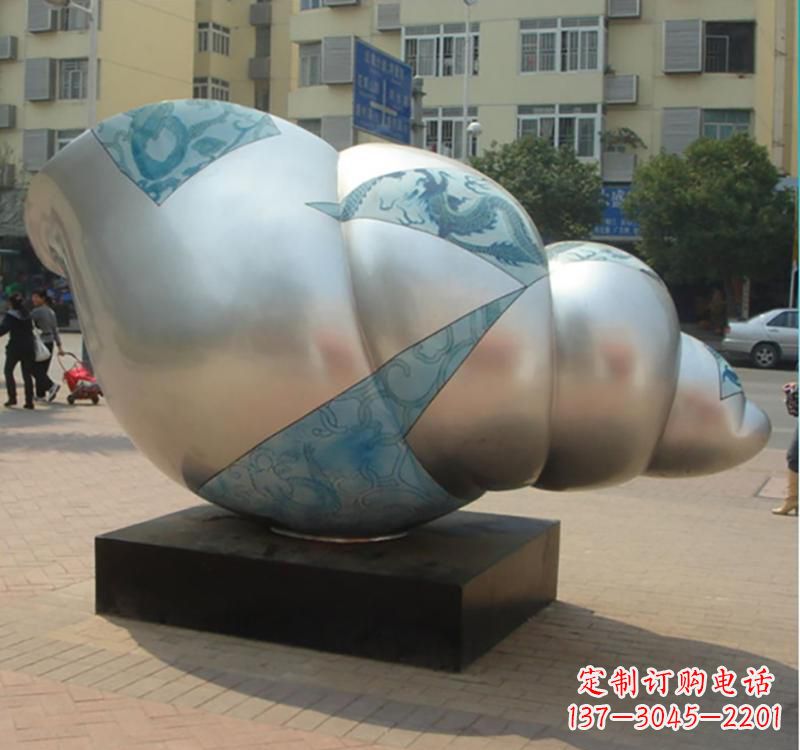 甘肃不锈钢海螺雕塑艺术的精美融合