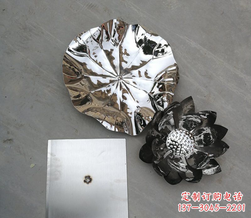 甘肃不锈钢荷叶公园景观雕塑