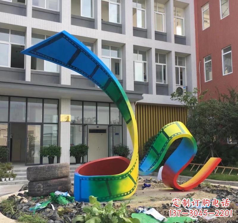 甘肃不锈钢烤漆艺术胶卷雕塑——缔造艺术精品