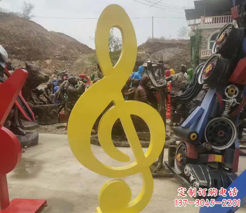 甘肃不锈钢音符雕塑美丽而持久的艺术