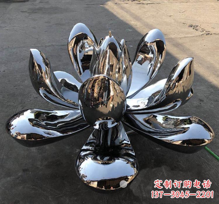 甘肃不锈钢莲花雕塑精美优雅