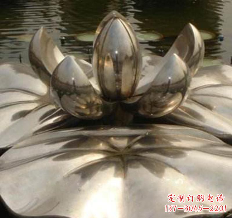 甘肃不锈钢莲花喷泉雕塑艺术结合新技术