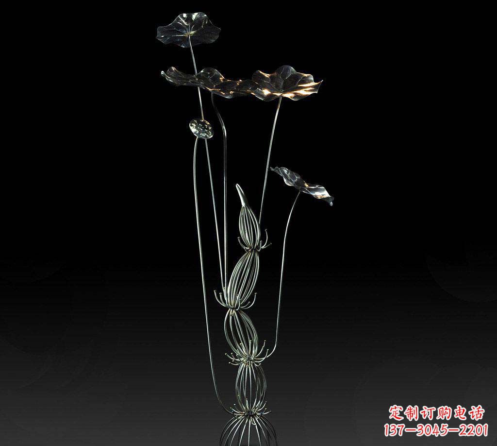 甘肃不锈钢荷叶雕塑精致优雅的艺术宝藏