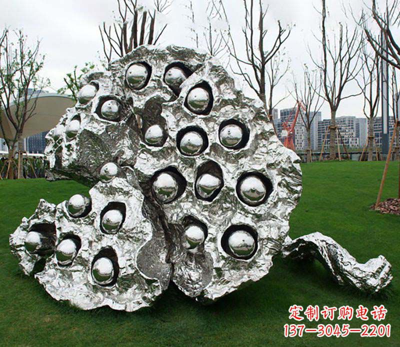 甘肃不锈钢莲蓬雕塑——精美极致的艺术品