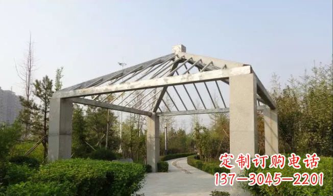 甘肃不锈钢凉亭雕塑点缀公园景观