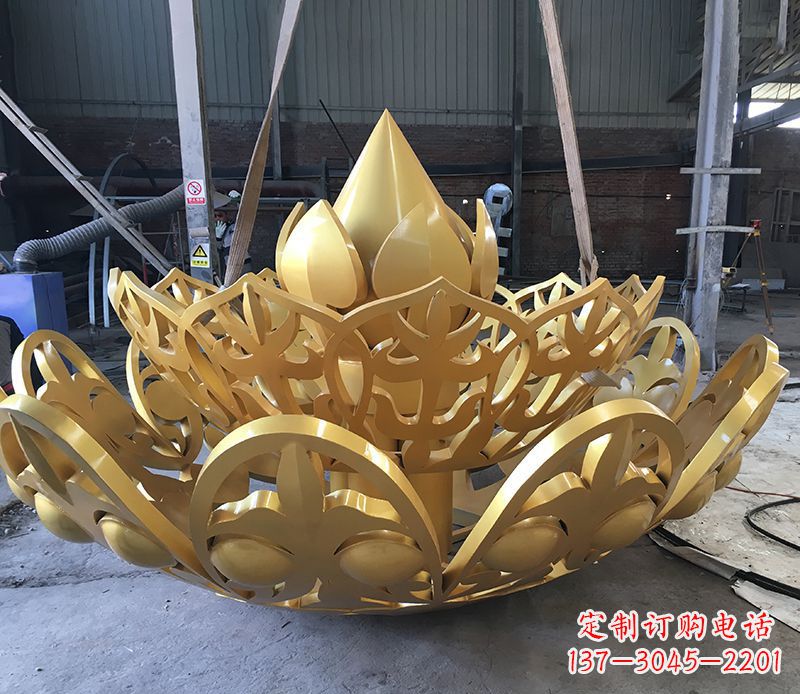 甘肃不锈钢莲花雕塑精美绝伦