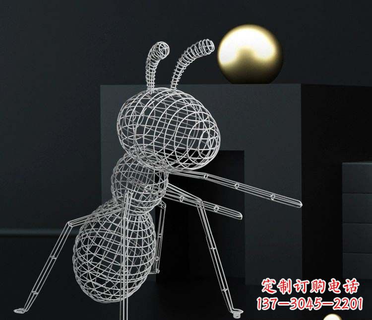 甘肃不锈钢镂空蚂蚁雕塑艺术与科技的结合