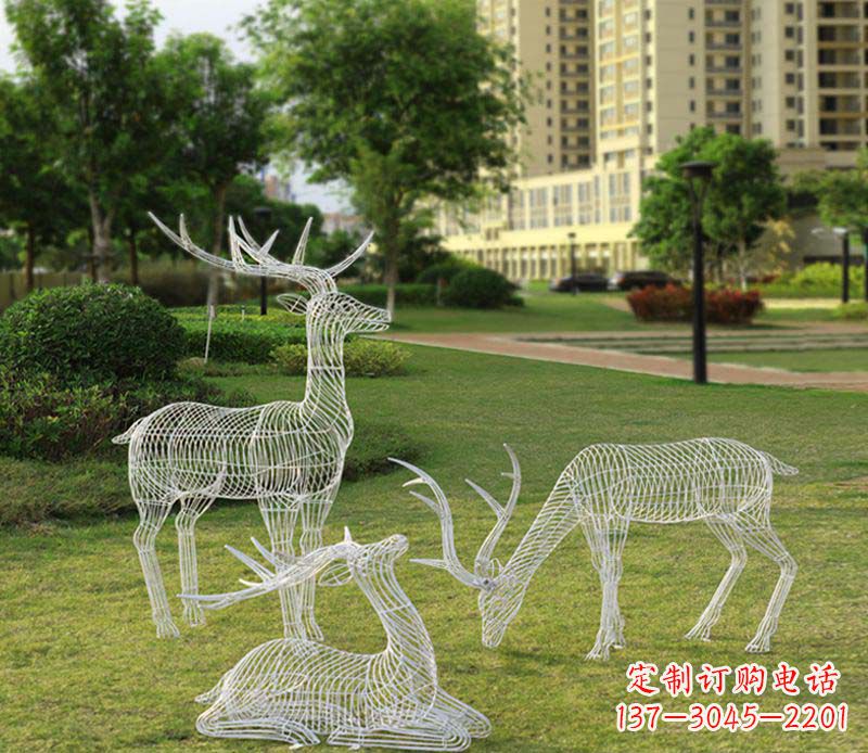 甘肃精美梅花鹿雕塑,传承祖先文化瑰宝