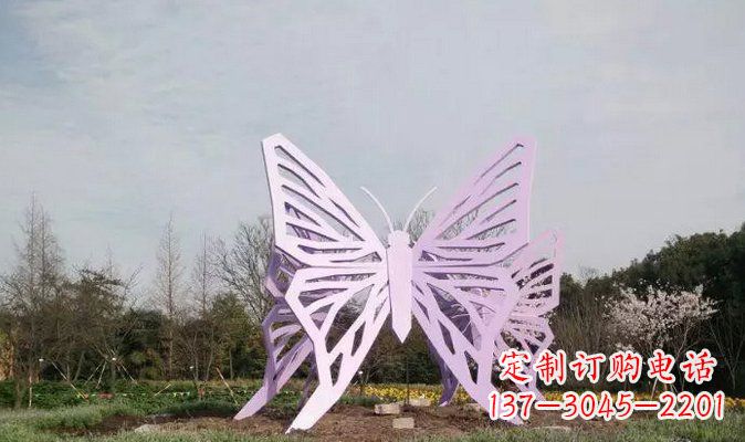 甘肃不锈钢蝴蝶雕塑美丽的艺术装点