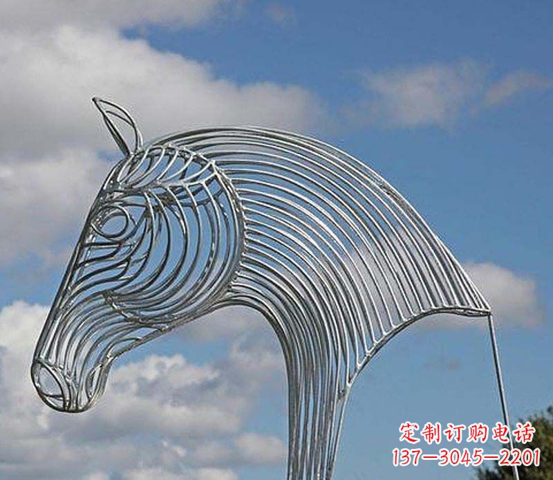 甘肃不锈钢马头雕塑抽象雕塑的新突破