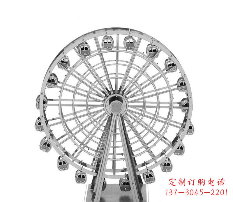 甘肃不锈钢摩天轮雕塑引领城市风采