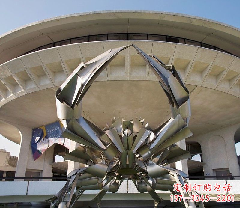 甘肃不锈钢螃蟹雕塑美观耐候的户外装饰