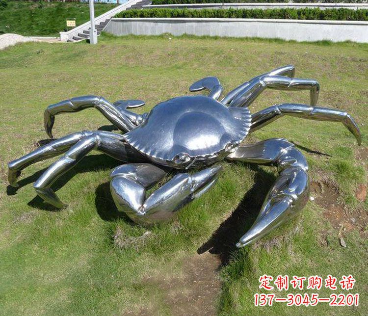 甘肃不锈钢螃蟹雕塑——给景观增添灵动之美