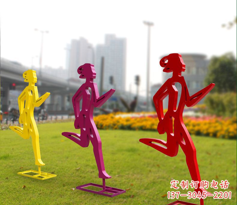 甘肃勇敢奔跑的女性雕塑