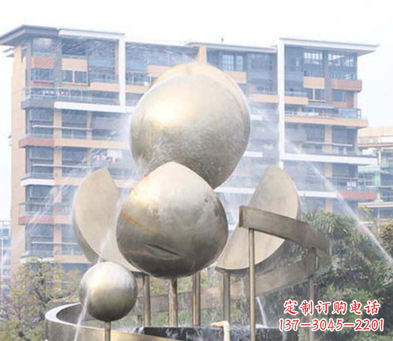 甘肃不锈钢喷泉雕塑美丽与自然的完美结合