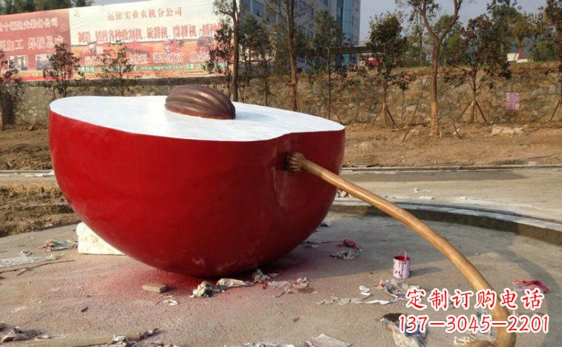 甘肃不锈钢苹果雕塑艺术与实用的结合