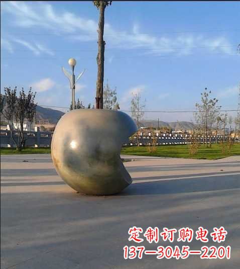 甘肃不锈钢苹果雕塑艺术与现实的完美结合