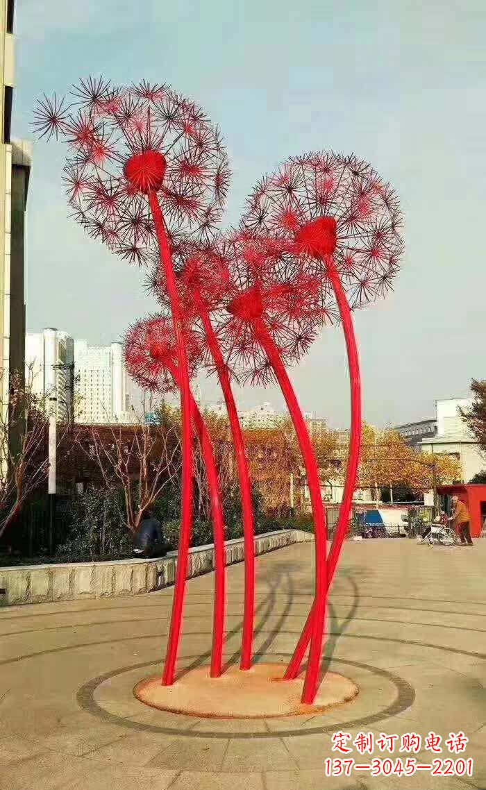 甘肃不锈钢蒲公英美丽的雕塑之作