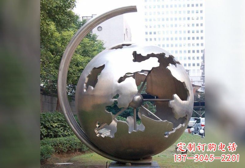 甘肃不锈钢地球仪雕塑艺术与科学的结合