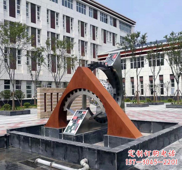 甘肃不锈钢齿轮雕塑精湛工艺展现匠心