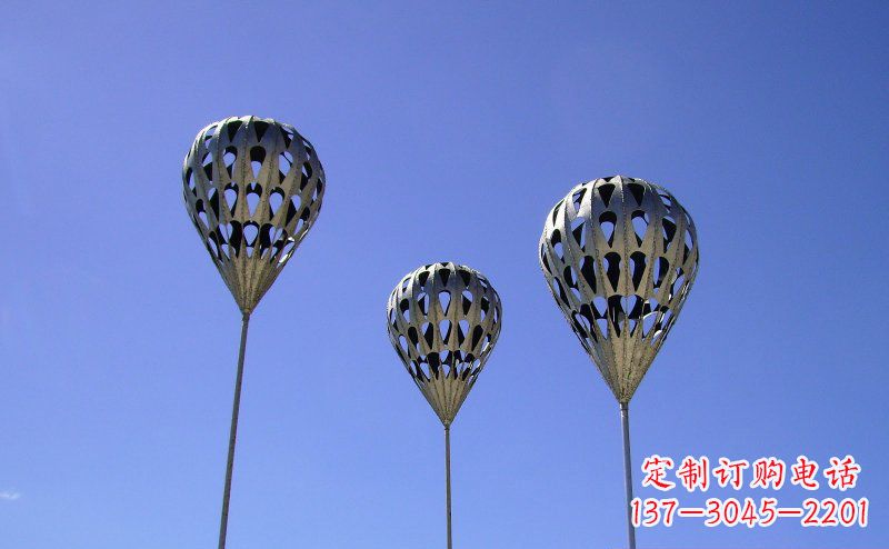 甘肃不锈钢气球雕塑把美丽带回大自然