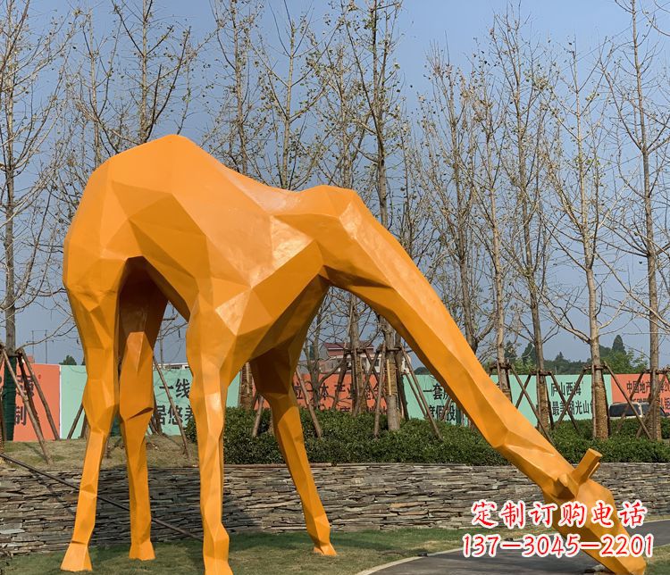 甘肃不锈钢雕刻的精美动物雕塑