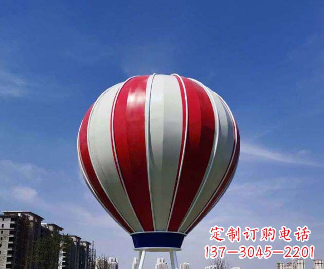 甘肃不锈钢热气球雕塑给景观增添精彩