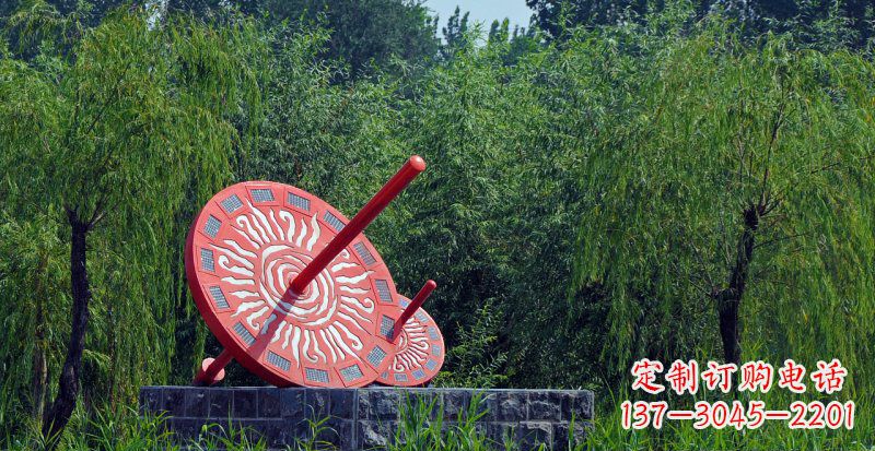 甘肃不锈钢日晷校园雕塑点亮校园时光