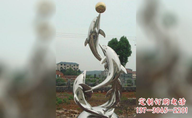 甘肃不锈钢海豚雕塑的美丽
