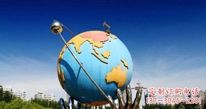 甘肃不锈钢地球雕塑一个充满环保意义的艺术品