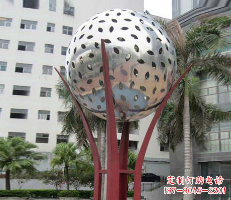 甘肃镂空树叶雕塑——给校园景观增添灵动之美