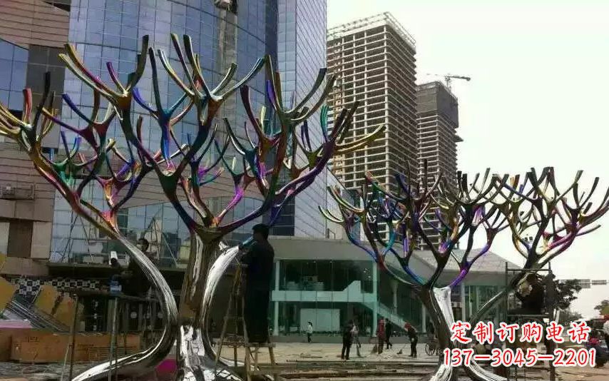 甘肃不锈钢树枝景观雕塑