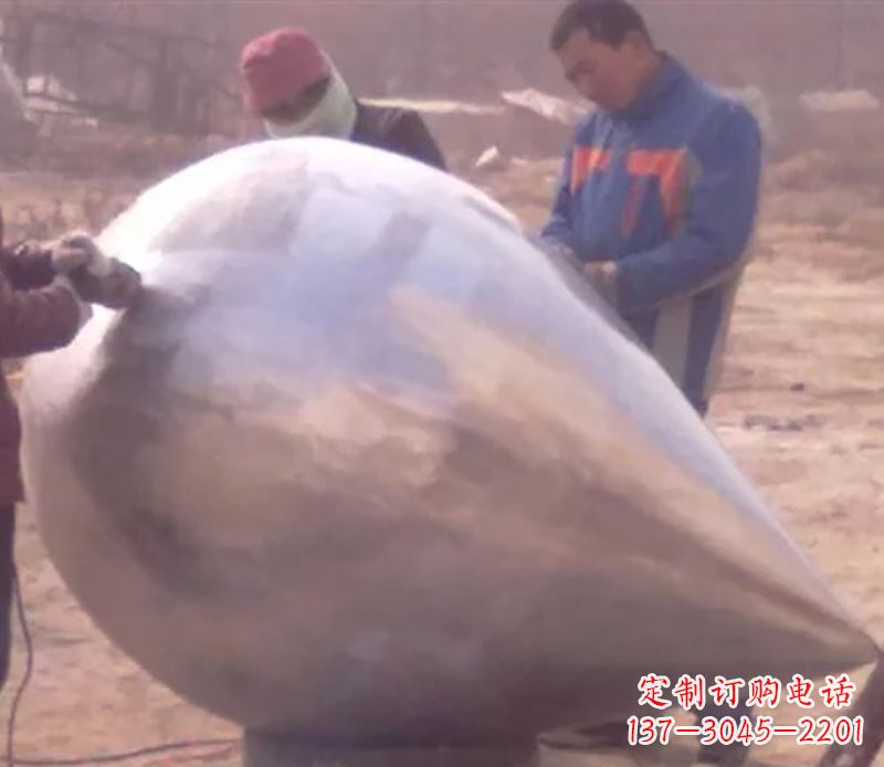 甘肃不锈钢水滴雕塑精致美丽的艺术品
