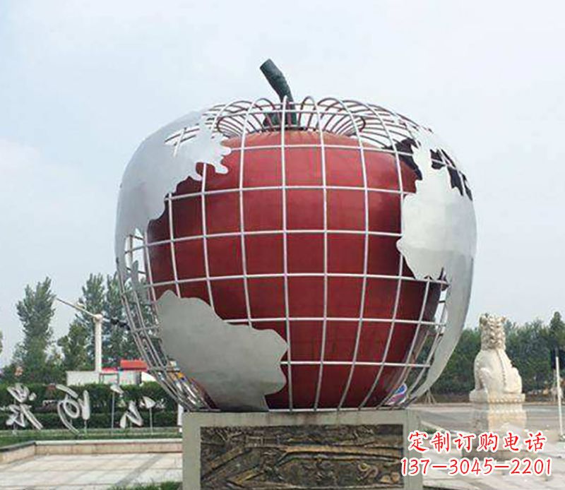 甘肃不锈钢水果雕塑艺术品精美绝伦