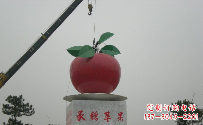 甘肃不锈钢苹果雕塑艺术与美学的完美结合