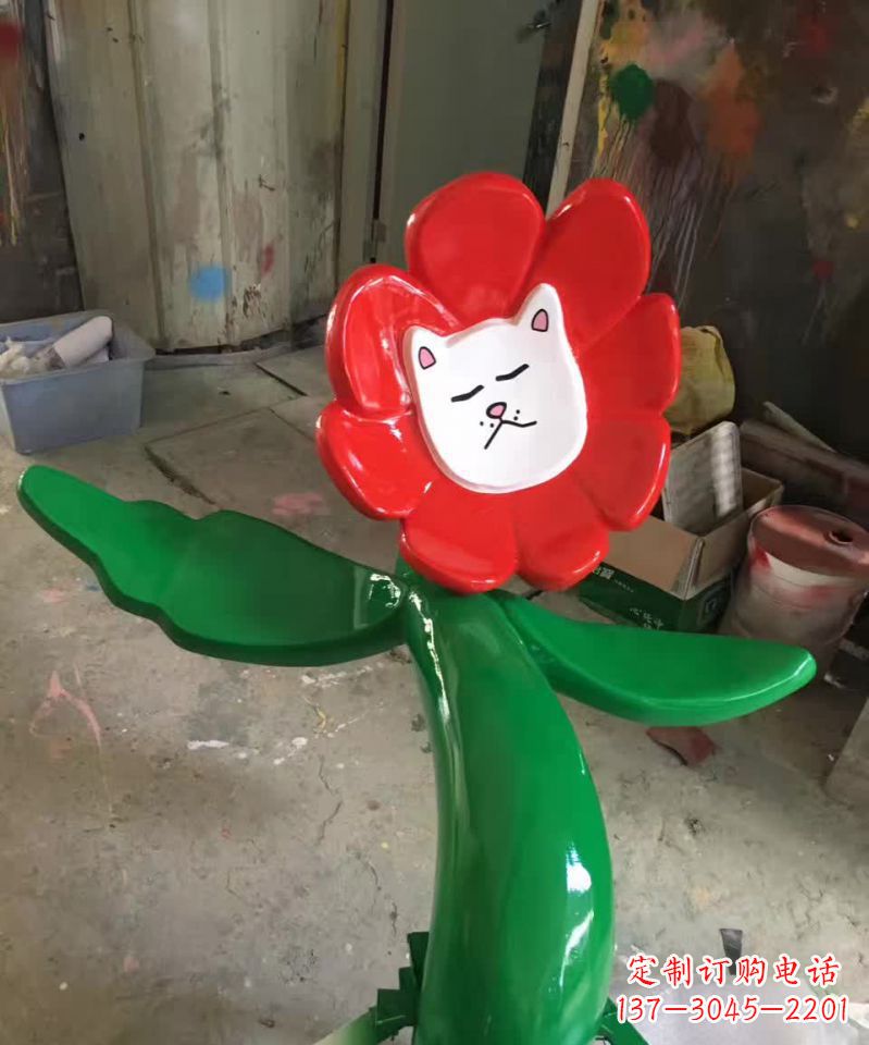 甘肃不锈钢太阳花雕塑美丽的景观装饰