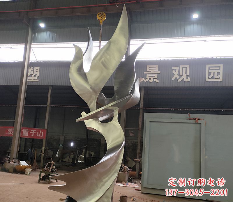 甘肃不锈钢天鹅雕塑传承自然之美