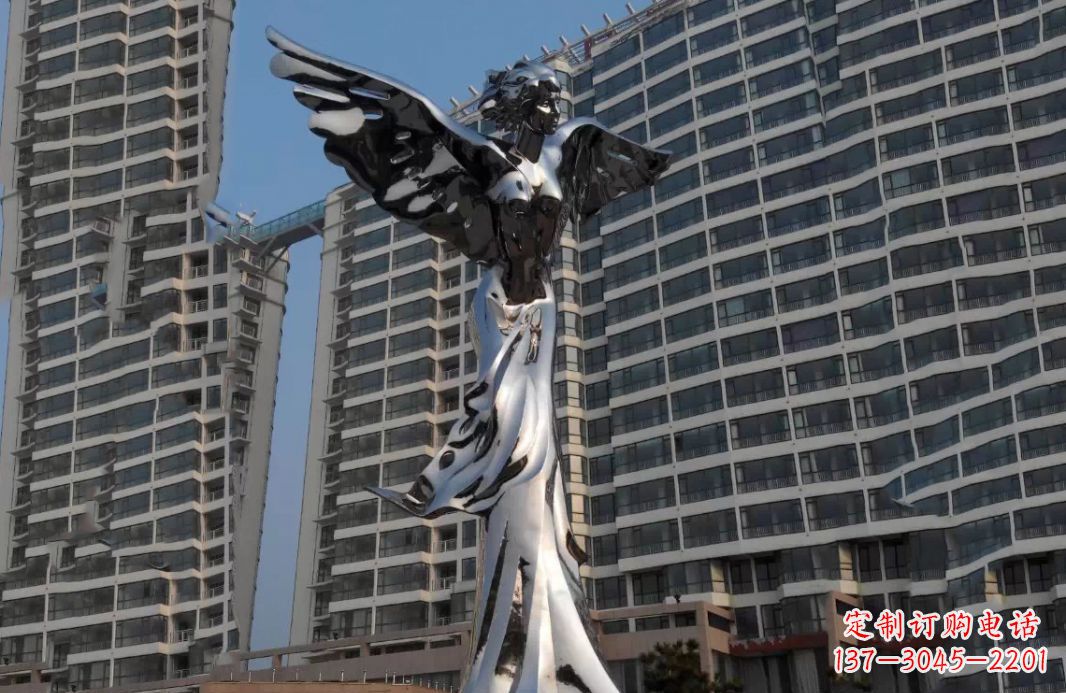 甘肃不锈钢天使灿烂的城市景观