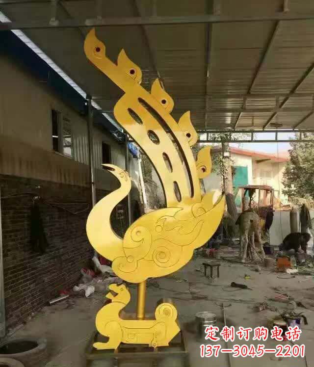 甘肃不锈钢铁艺凤凰雕塑