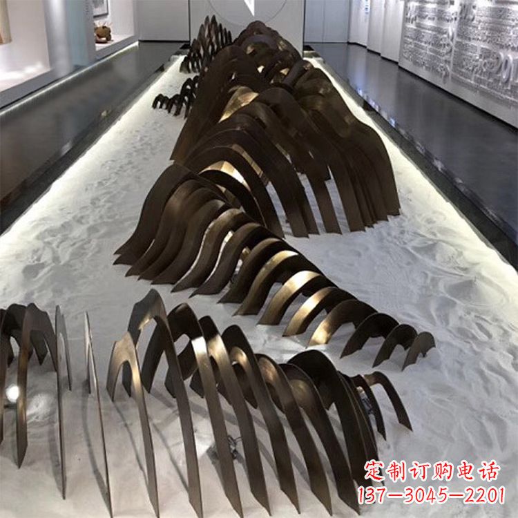 甘肃不锈钢铁艺假山雕塑让自然风景回归