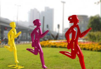 甘肃勇敢奔跑的女性雕塑
