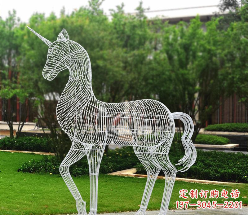 甘肃不锈钢马雕精美艺术品